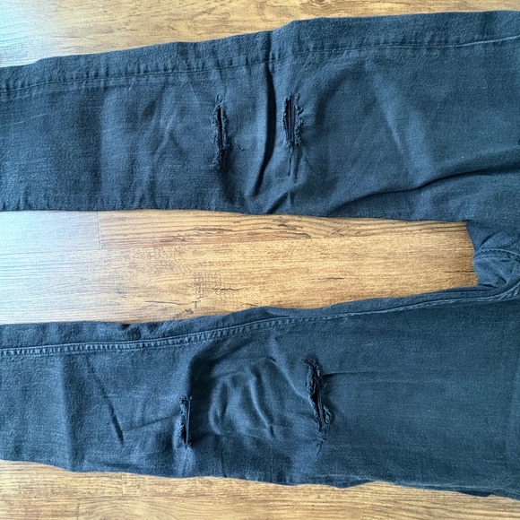 Zara ripped denim - black - skinny/slim jean - Picture 3 of 10